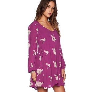 Free People Emma dress in Berry Combo